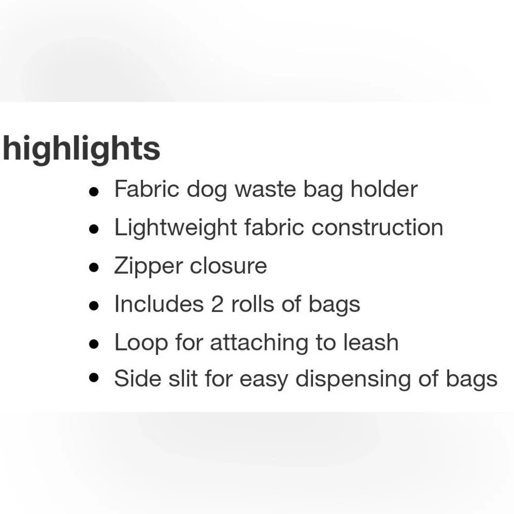 Fabric Dog Leash And Waste Bag Holder - Boots &
Barkley™ - Picture 6 of 11
